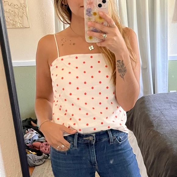 SOLD June & Ivy Embroidered Dot Blouse - Picture 4 of 4